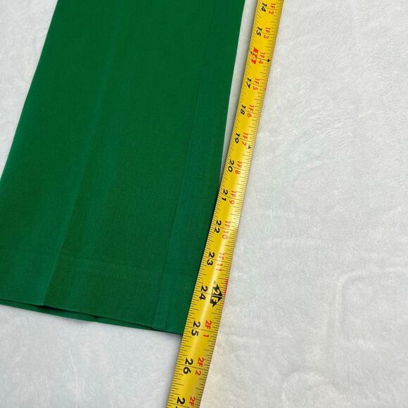 Anthropologie The Essential Crop Flare Pants Green 2 Women - Picture 8 of 8